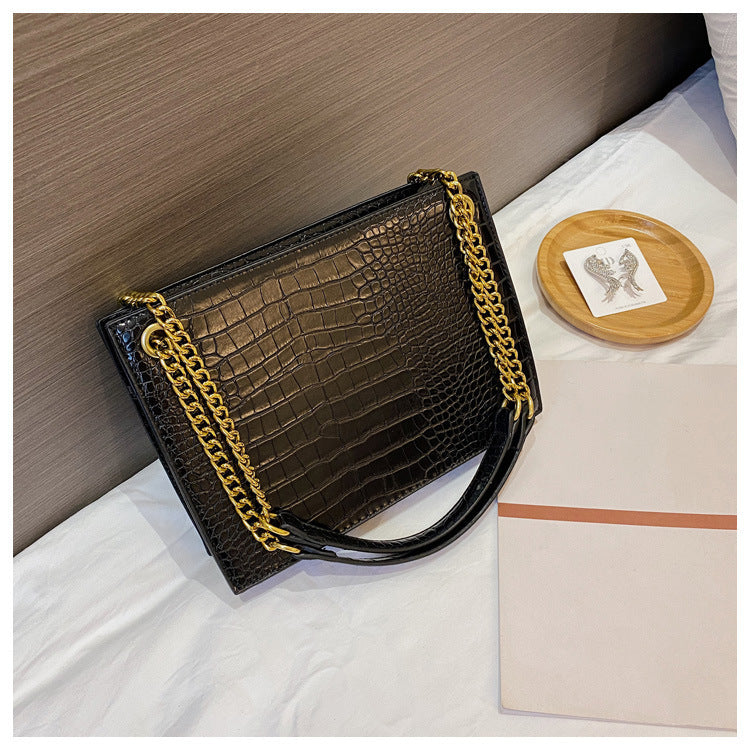 One Shoulder Messenger Bag Women Crocodile Pattern Women's Chain Bag