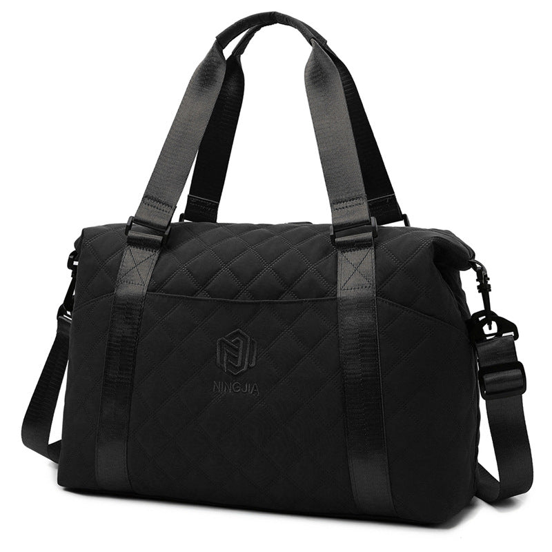 Rhombus Travel Luggage Bag Women's Lightweight Korean Style Crossbody