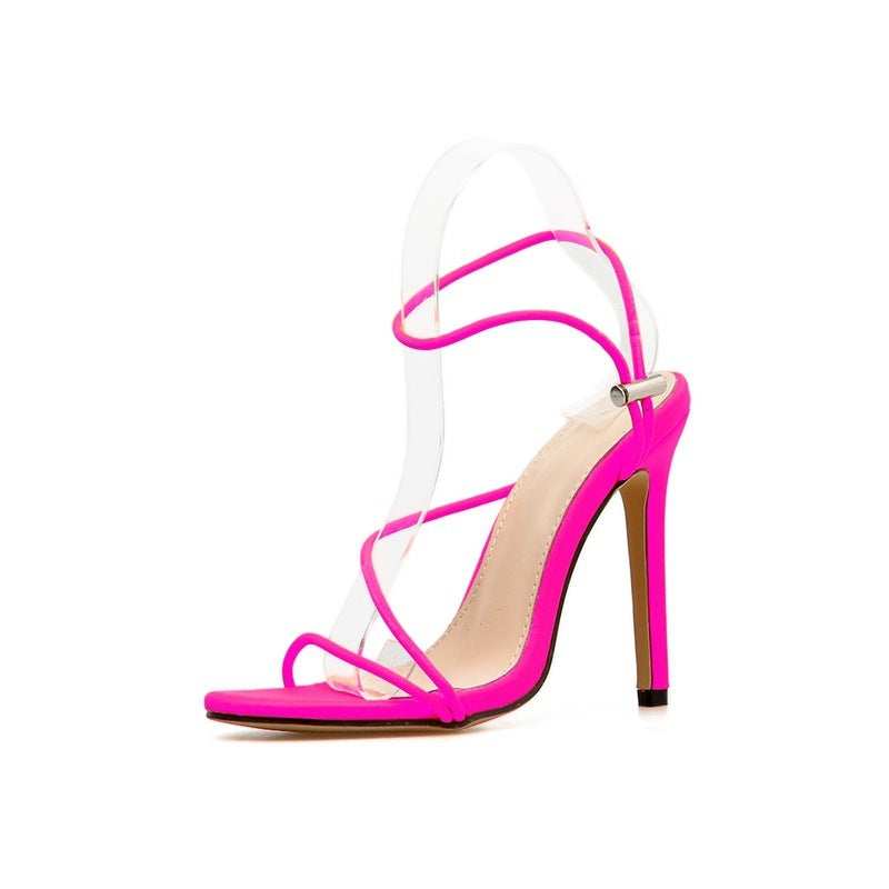 Candy bright high heels plus size women's shoes